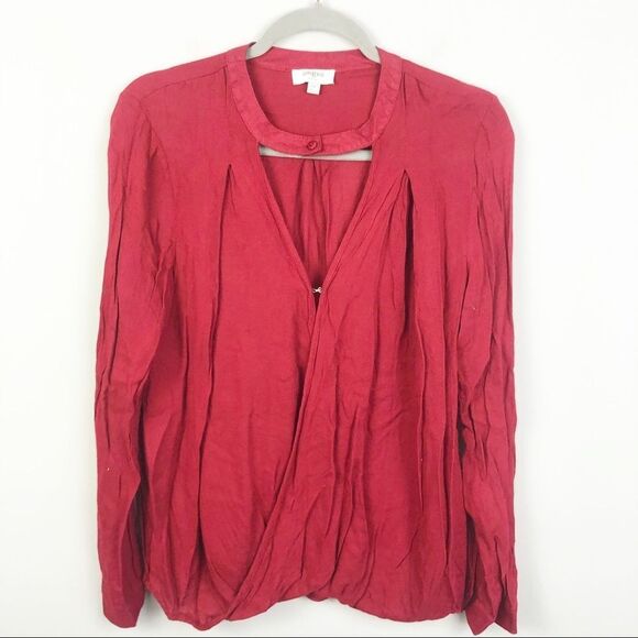 UMGEE | Choker Style Deep V Top Red Women’s Size Medium - Picture 1 of 9